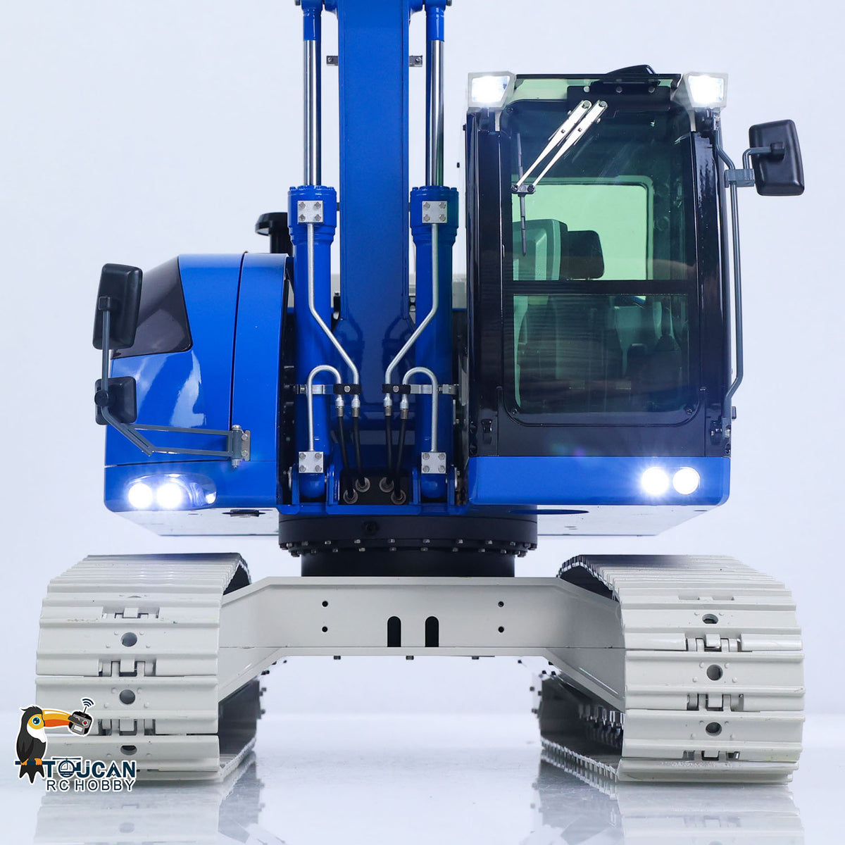 TOUCAN RC HOBBY JDModel 1/14 Metal 2Arms RC Hydraulic Tracked Excavator JDM-208 R920 Radio Control Digger Engineering Vehicle Sound System Battery