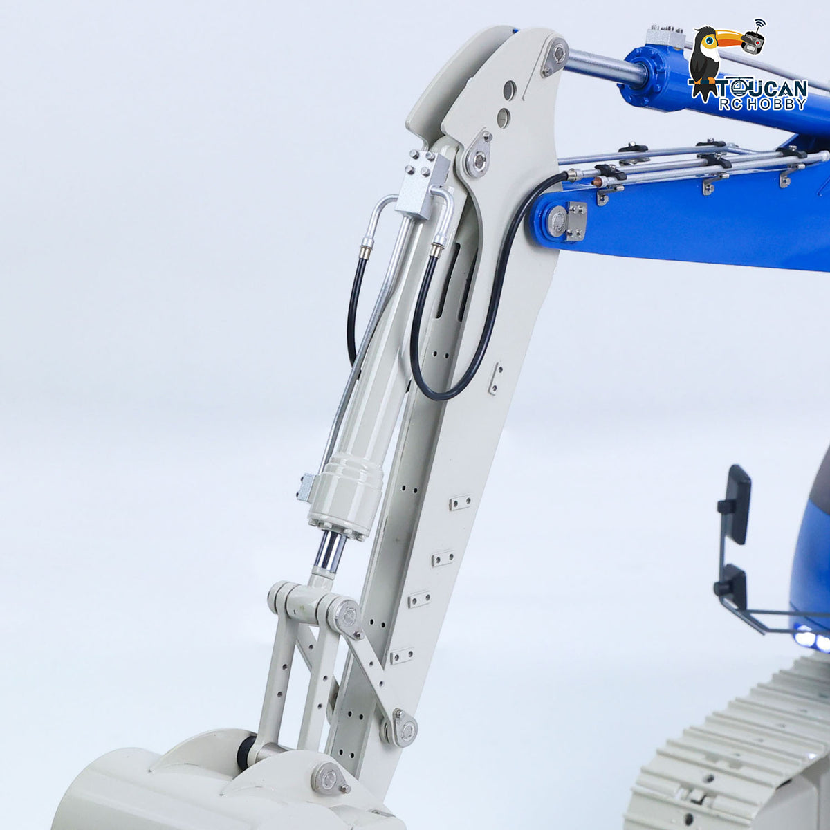 TOUCAN RC HOBBY JDModel 1/14 Metal 2Arms RC Hydraulic Tracked Excavator JDM-208 R920 Radio Control Digger Engineering Vehicle Sound System Battery