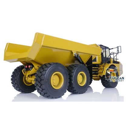 1/14 Ready To Run DIM 745D Metal Hydraulic RC Articulated Truck 745D 6*6 Light Sound Interior Trim of Cab Remote Control Battery