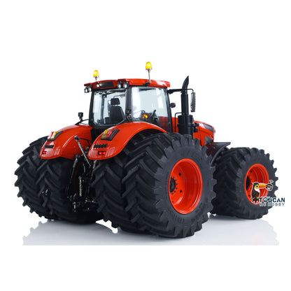 Metal LESU Remote Control 1/14 Hydraulic Tractor AOUE 1050 4x4 Double Wheels Agricultural Vehicle RTR Model Frsky Radio Battery