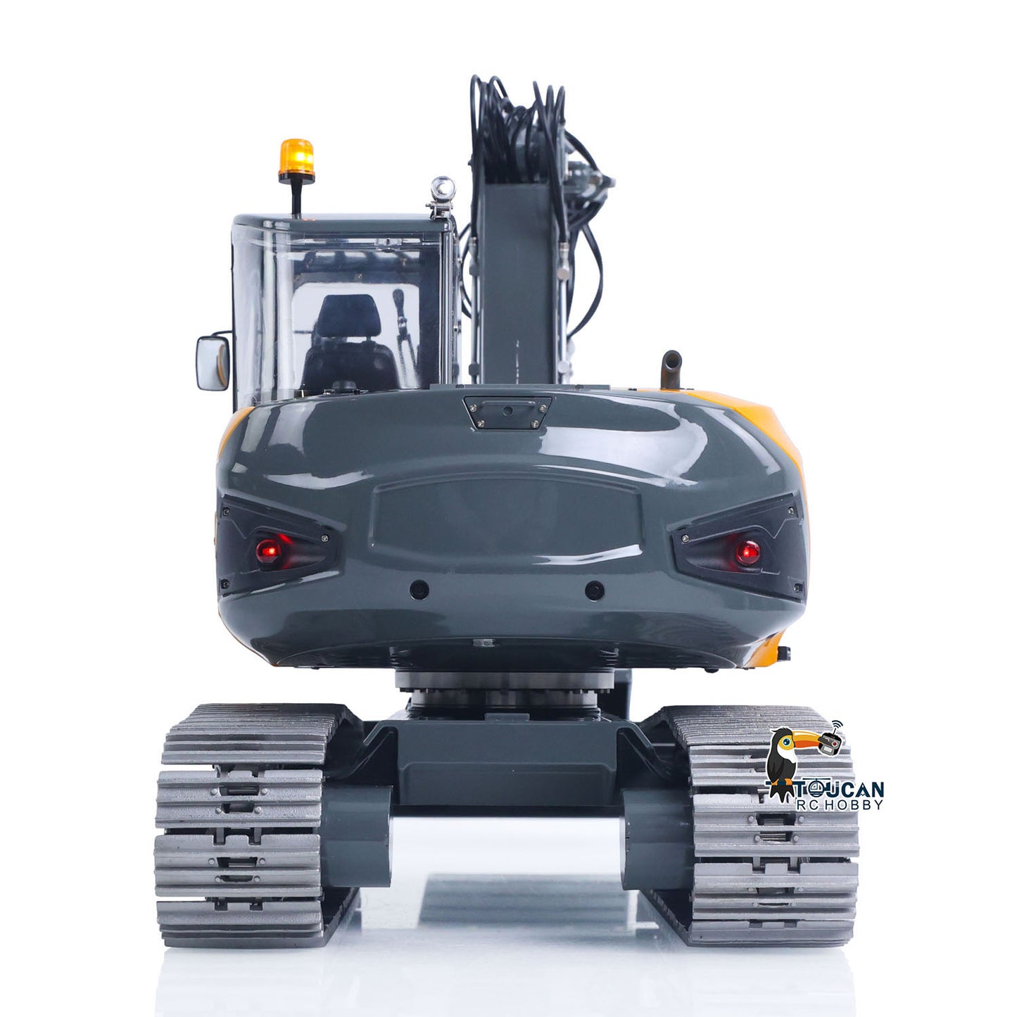 RTR LESU 1/14 Metal RC Hydraulic Excavator MC15 4Arms Remote Control Digger 15MC 9 Valves Dual Pumps Light Sound PL18EV Lite