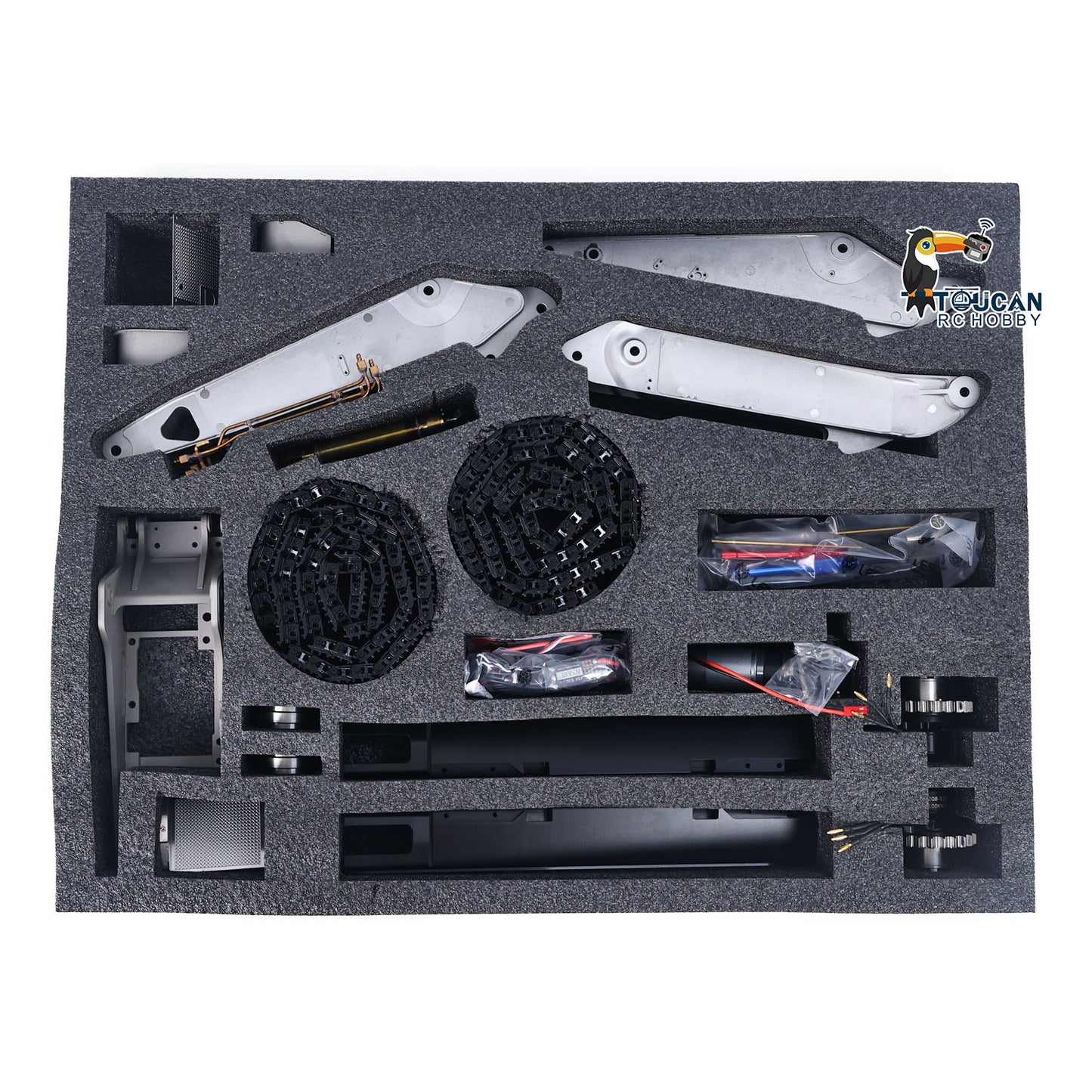 In Stock LESU 1/14 3-arm LR945 RC Hydraulic Excavator Remote Control Digger Heavy-duty Electric Hobby Model Kits Unpainted and Unassembled