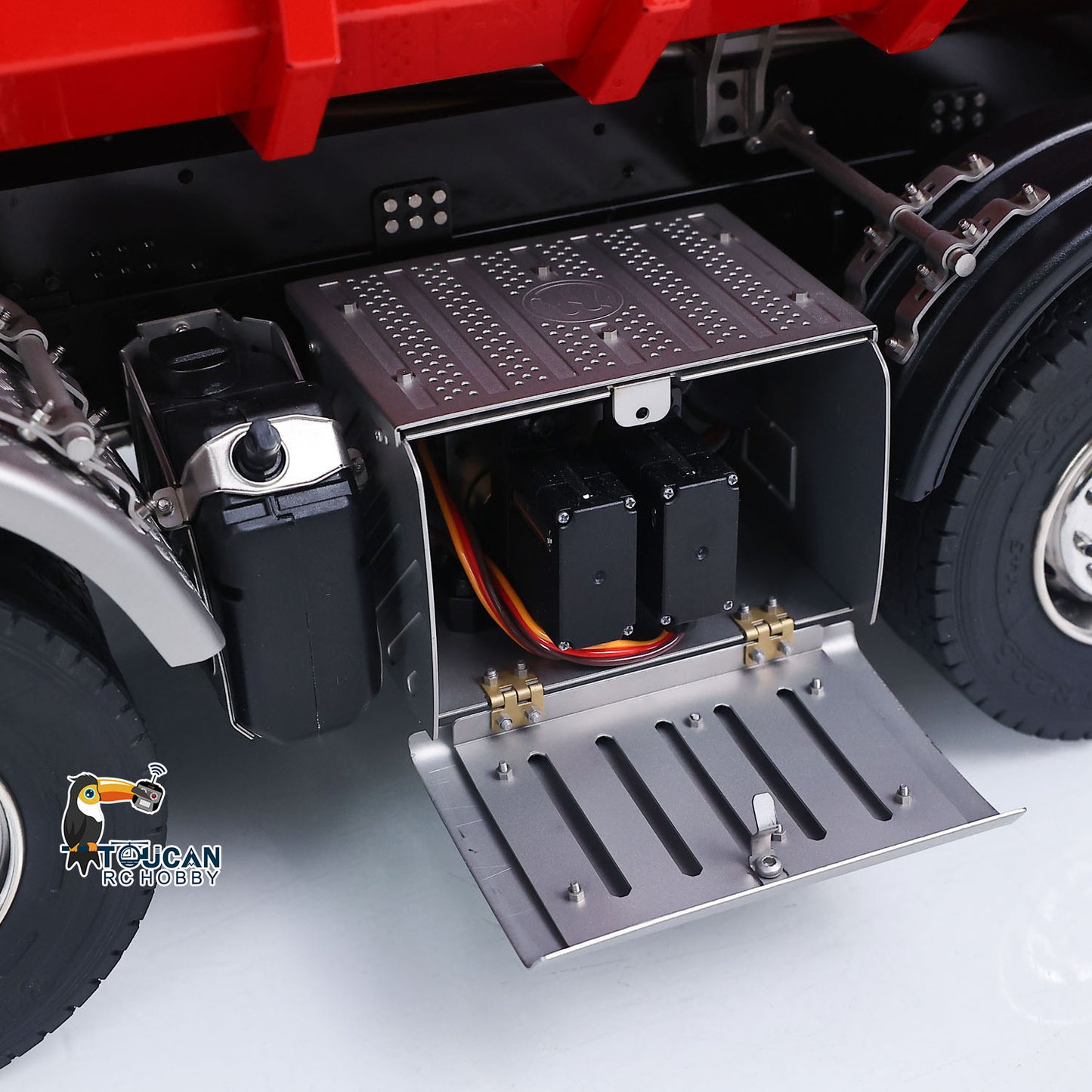1/14 Metal RC Dump Truck 1838 8X8 Roll On Off Dumper Hydraulic Tipper