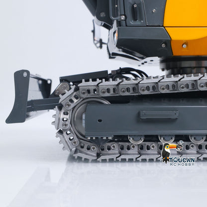 LESU 1/14 Metal RC Hydraulic Excavator MC15 4Arms Remote Control Digger 15MC 9 Valves Dual Pumps Light Sound PL18EV Lite