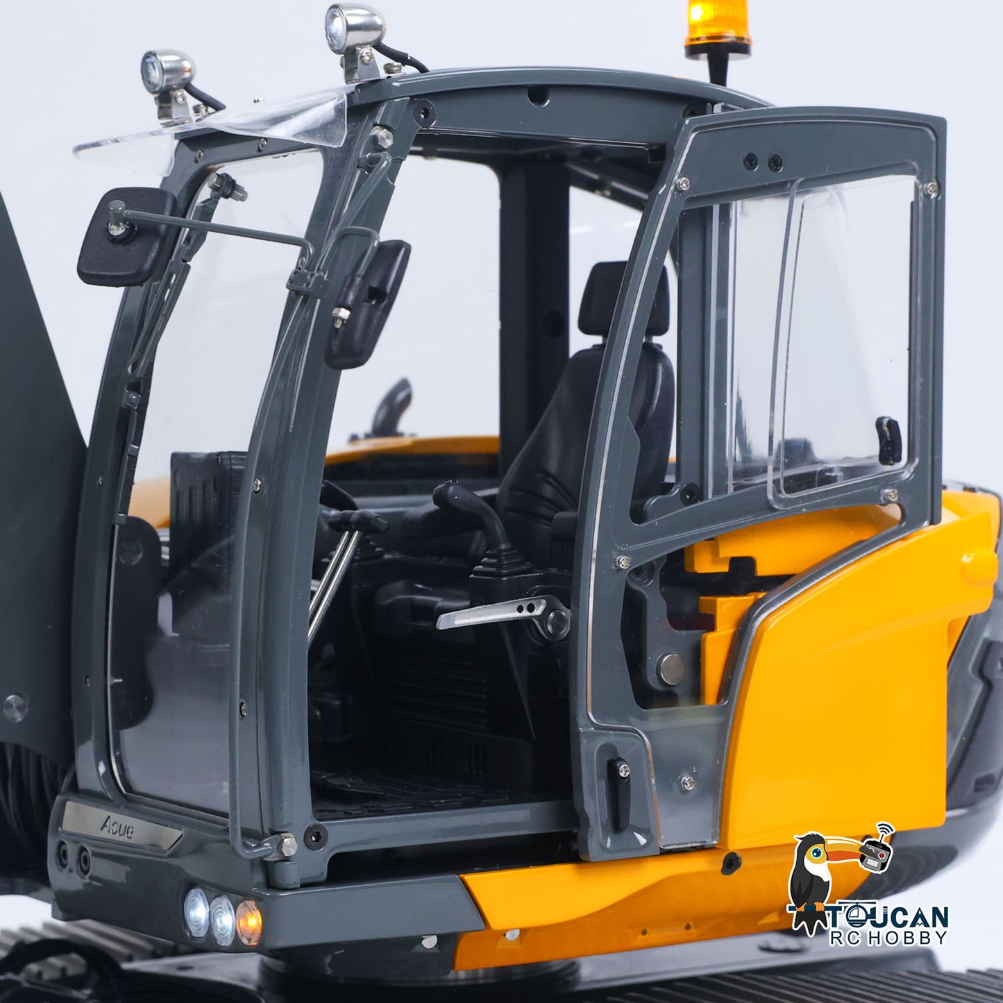 RTR LESU 1/14 Metal RC Hydraulic Excavator MC15 4Arms Remote Control Digger 15MC 9 Valves Dual Pumps Light Sound PL18EV Lite