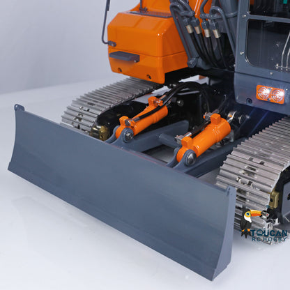 LESU AOUE ET26L 1/14 Metal RC Hydraulic Excavator B0012 RTR Short Tail Three-Arm Digger 6+2CH Directional Valve Quick Release Sound & Light Smoke GPS.