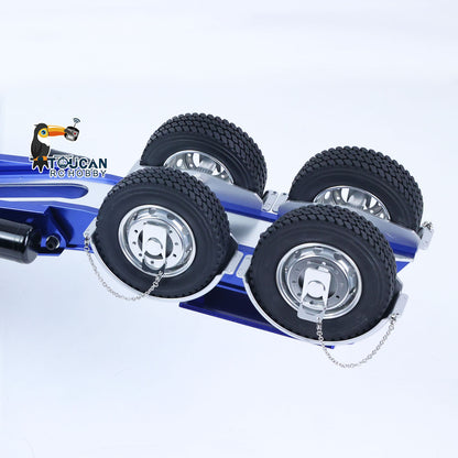 In Stock TOUCAN RC HOBBY JDModel 1.5M Metal Drake Trailer Lowboy Semi Trailer JDM-2 for 1/14 RC Tractor Truck DIY Remote Controlled Truck Construction Vehicle Hobby Models