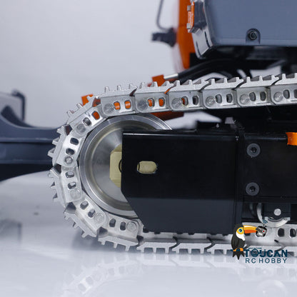 LESU AOUE ET26L 1/14 Metal RC Hydraulic Excavator B0012 RTR Short Tail Three-Arm Digger 6+2CH Directional Valve Quick Release Sound & Light Smoke GPS.