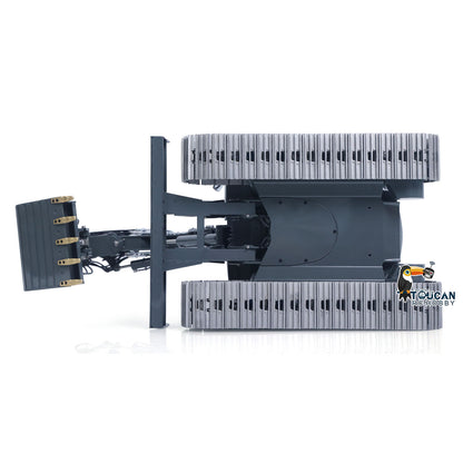 RTR LESU 1/14 Metal RC Hydraulic Excavator MC15 4Arms Remote Control Digger 15MC 9 Valves Dual Pumps Light Sound PL18EV Lite