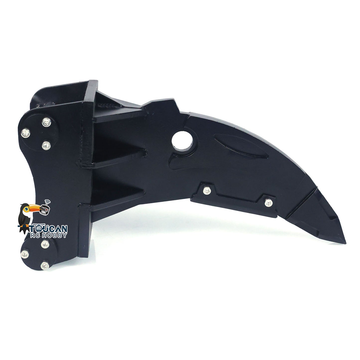 Toucan Model Metal Hydraulic Shear Scissor Rake Bucket Ripper Scarifier for 1/8 RC Excavator Remote Control Tracked Digger C390F C395 C374 PC1250
