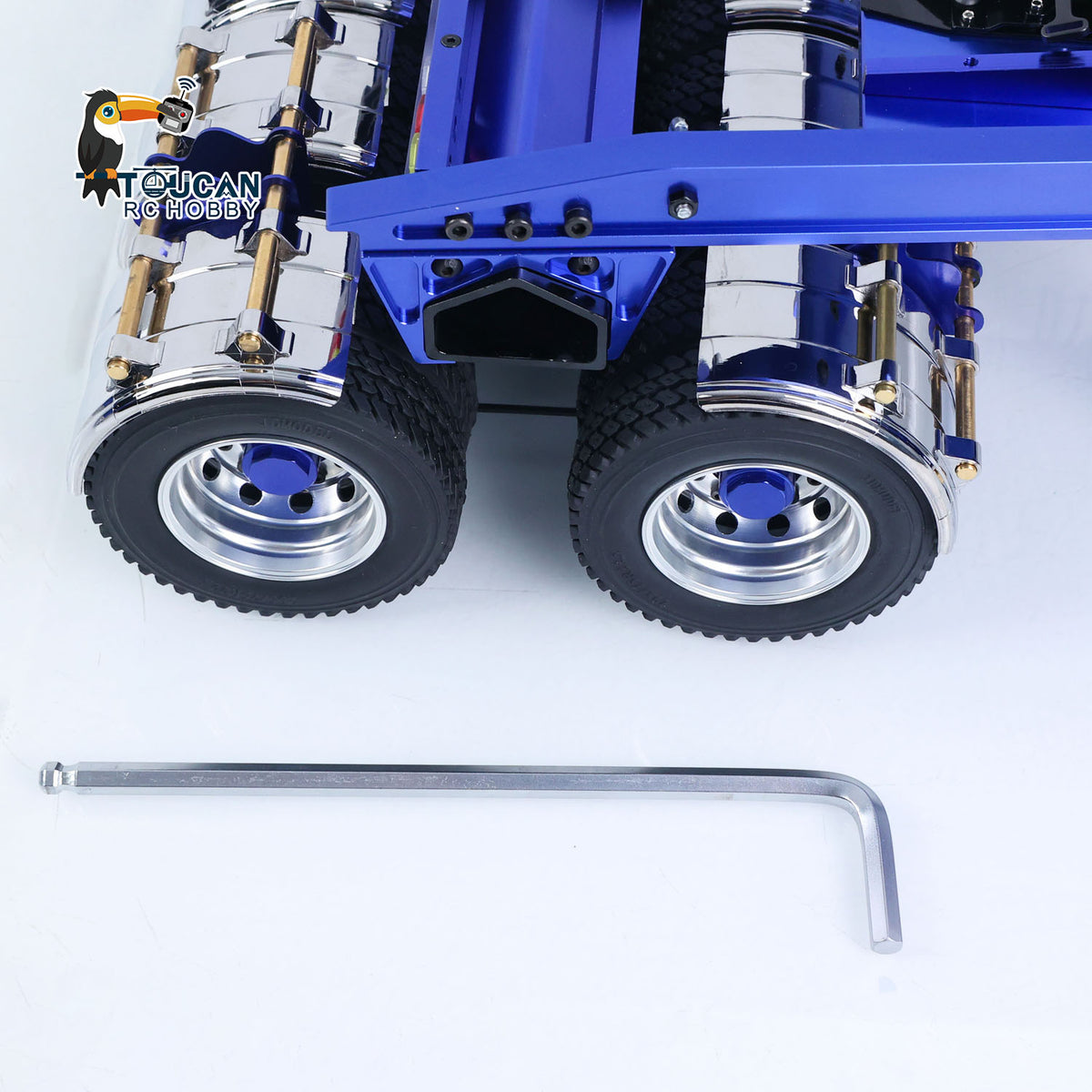 In Stock TOUCAN RC HOBBY JDModel 1.5M Metal Drake Trailer Lowboy Semi Trailer JDM-2 for 1/14 RC Tractor Truck DIY Remote Controlled Truck Construction Vehicle Hobby Models