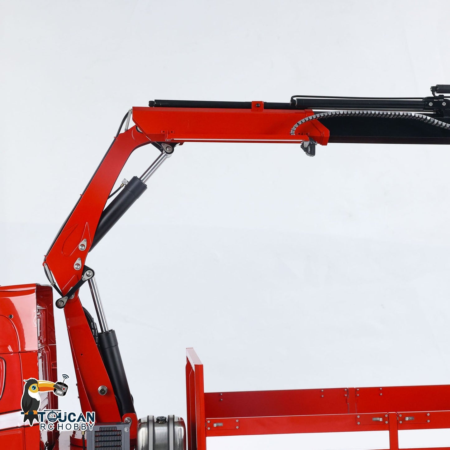 TOUCAN 1/14 8x8 Hydraulic RC Crane Tractor Truck Electric Radio Controlled Car Quick Attached Bucket 3-speed Transmission