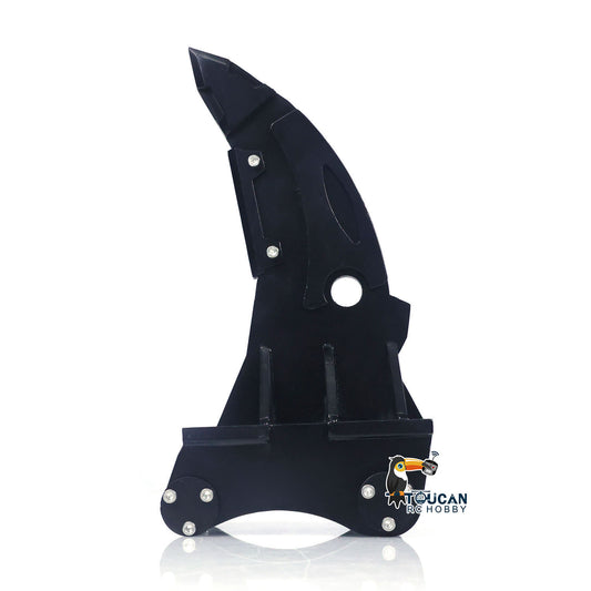 Toucan Model Metal Hydraulic Shear Scissor Rake Bucket Ripper Scarifier for 1/8 RC Excavator Remote Control Tracked Digger C390F C395 C374 PC1250