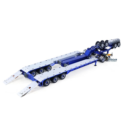 In Stock TOUCAN RC HOBBY JDModel 1.5M Metal Drake Trailer Lowboy Semi Trailer JDM-2 for 1/14 RC Tractor Truck DIY Remote Controlled Truck Construction Vehicle Hobby Models