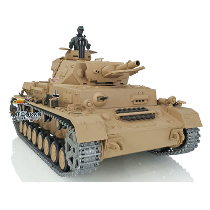 TOUCAN RC HOBBY Henglong 1/16 TK7.0 Promotion German Panzer IV F 3858 RTR RC Tank 360 Degrees Turret Smoke IR BB Metal Barrel Sprockets Idlers Wheels Tracks Gearbox