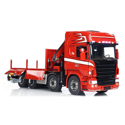 TOUCAN 1/14 8x8 Hydraulic RC Crane Tractor Truck Electric Radio Controlled Car Quick Attached Bucket 3-speed Transmission