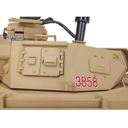 TOUCAN RC HOBBY Henglong 1/16 TK7.0 Promotion German Panzer IV F 3858 RTR RC Tank 360 Degrees Turret Smoke IR BB Metal Barrel Sprockets Idlers Wheels Tracks Gearbox