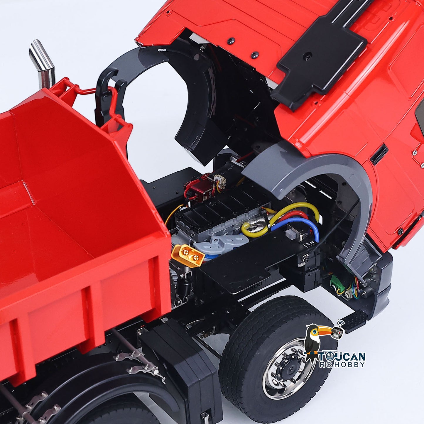 1/14 Metal RC Dump Truck 1838 8X8 Roll On Off Dumper Hydraulic Tipper