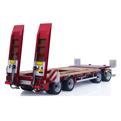 4-Axles Metal Hydraulic Trailer W/ Supported Leg for 1/14 Remote Control Tractor Truck 56379 56375 TAMIYA RC Dumper 56366