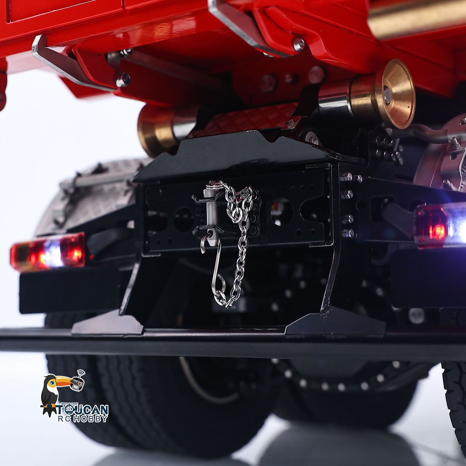 1/14 Metal RC Dump Truck 1838 8X8 Roll On Off Dumper Hydraulic Tipper