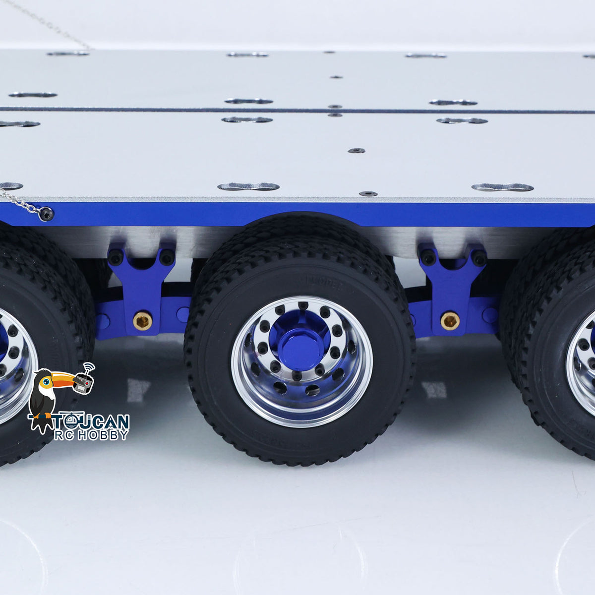 In Stock TOUCAN RC HOBBY JDModel 1.5M Metal Drake Trailer Lowboy Semi Trailer JDM-2 for 1/14 RC Tractor Truck DIY Remote Controlled Truck Construction Vehicle Hobby Models