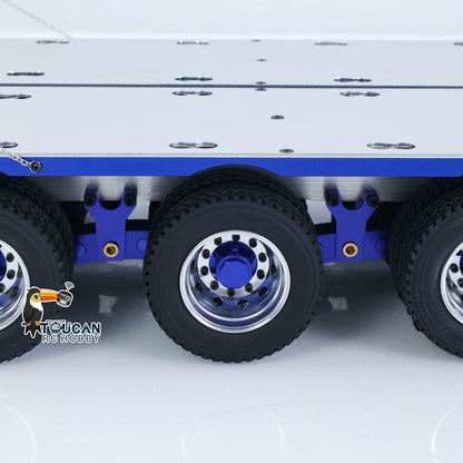 In Stock TOUCAN RC HOBBY JDModel 1.5M Metal Drake Trailer Lowboy Semi Trailer JDM-2 for 1/14 RC Tractor Truck DIY Remote Controlled Truck Construction Vehicle Hobby Models