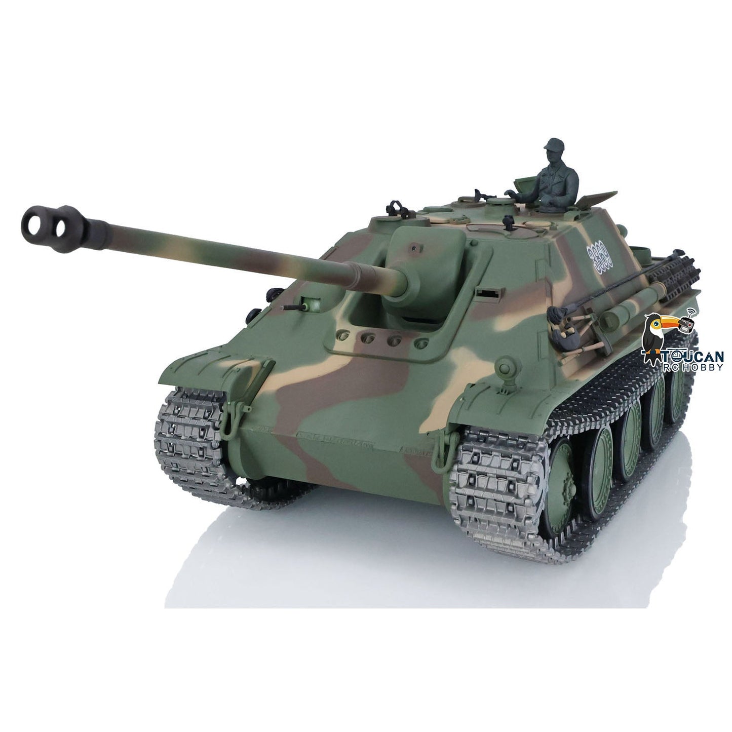 TOUCAN RC HOBBY Henglong 1/16 TK7.0 Promotion German Jadpanther 3869 RTR RC Tank FPV Infrared Combat Smoke BB Unit Metal Sprockets Idlers Wheels Tracks Steel Gearbox