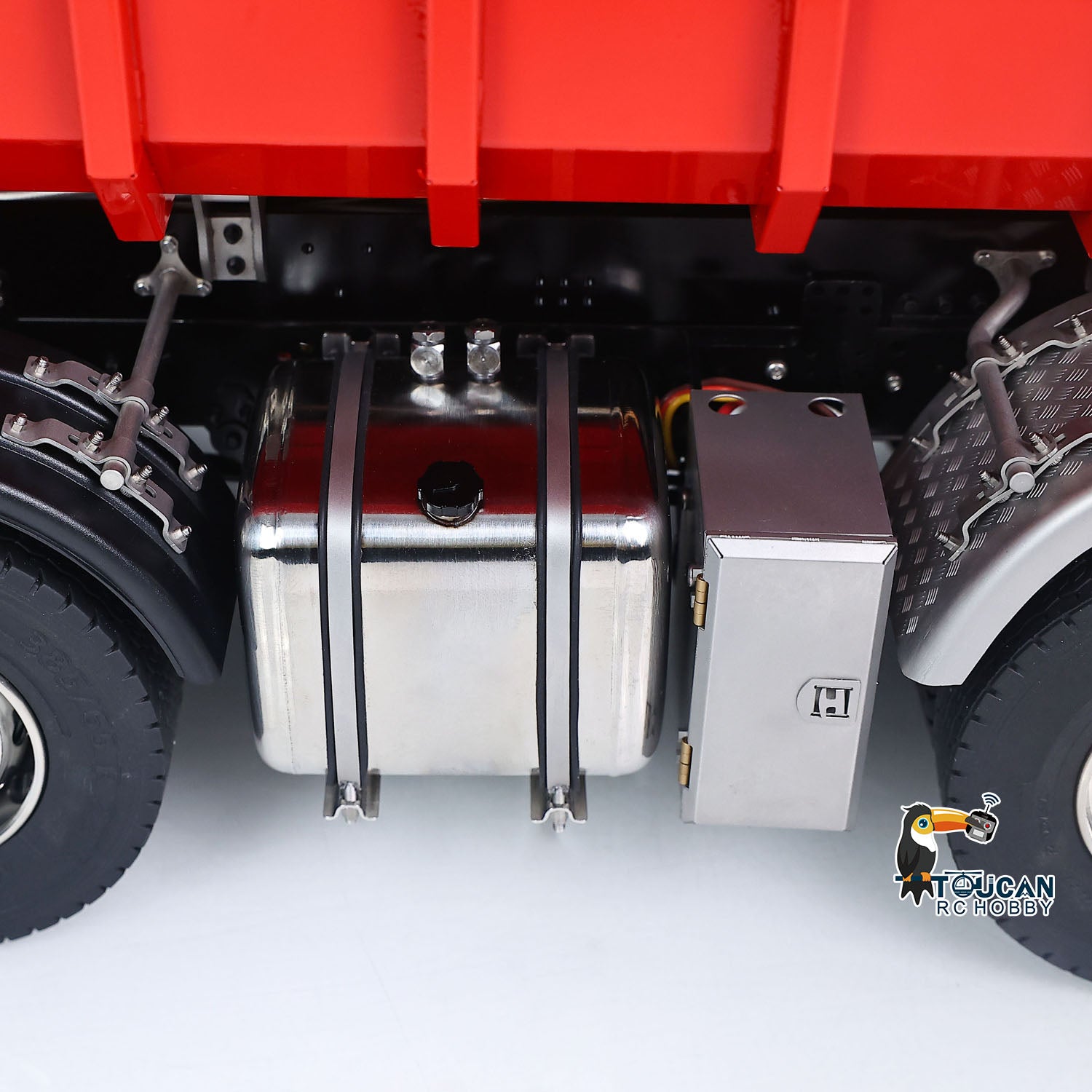 1/14 Metal RC Dump Truck 1838 8X8 Roll On Off Dumper Hydraulic Tipper