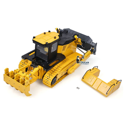 In Stock D155AX Metal 1/12 RC Hydraulic Bulldozer RTR Heavy Dozer Model 7 Way Valve 1.0L Oil Pump 5 Plows Radio Master TX15 Radio Battery