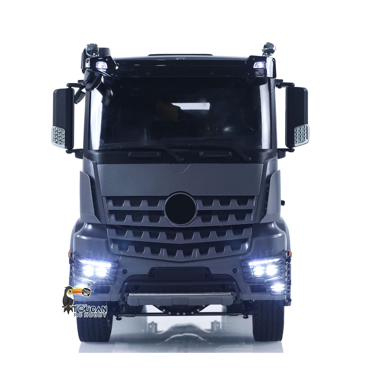 In Stock 1/14 6x6 TOUCAN Hydraulic RC Dump Truck Metal Radio Controlled Tipper Car Differential Lock Light Sound FlySky I6S