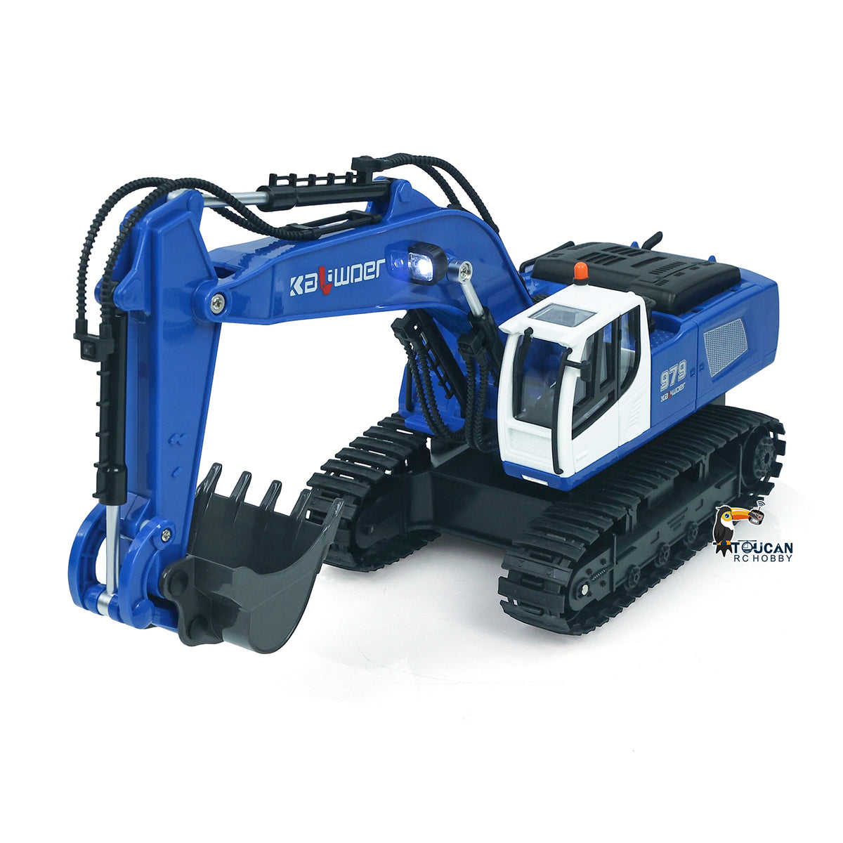 TOUCAN RC HOBBY HUINA 1/18 RC 13550 Remote Control Excavator 11CH 350?? Rotation RC Digger 2.4G Radio Battery Light Sound USB Charger
