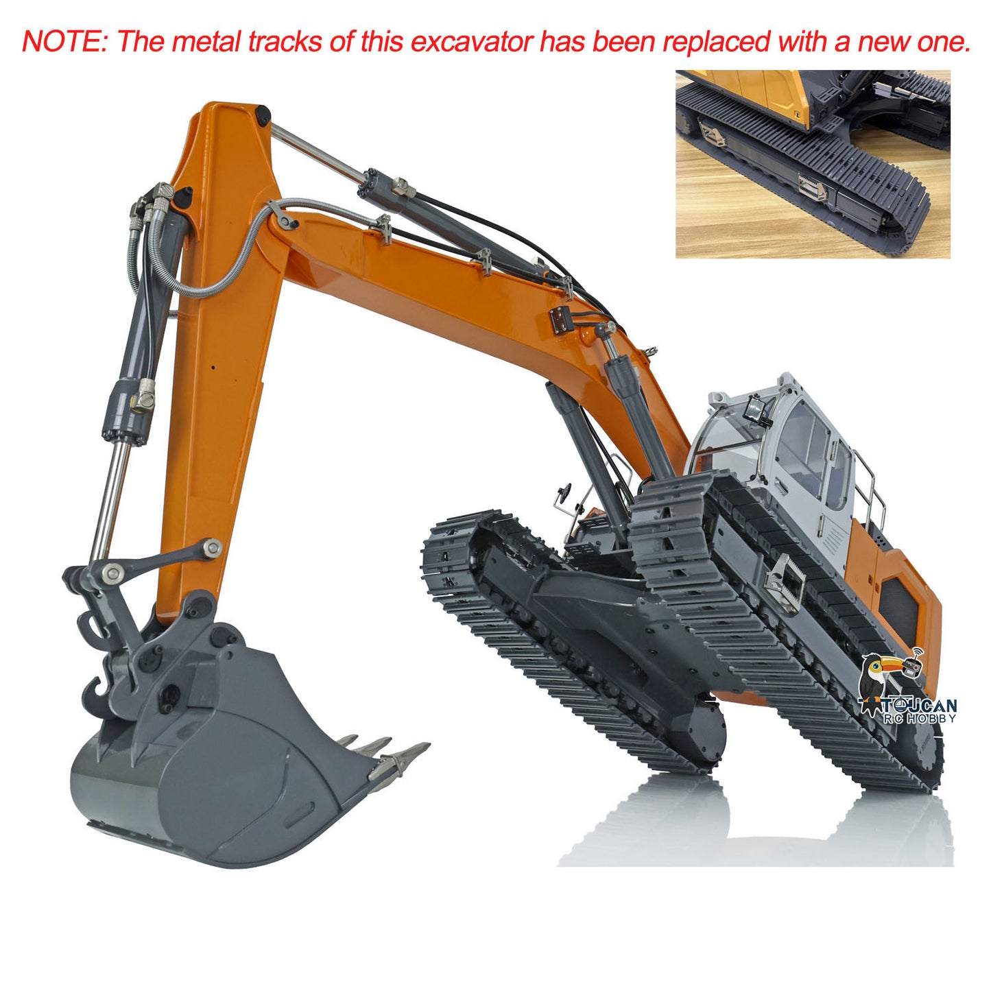 1:14 RC Hydraulic Digger Radio Control Metal Excavator L945 RTR Trucks Battery Transmitter Construction Vehicles Toys Model