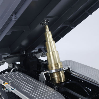 1/14 6x6 TOUCAN Hydraulic RC Dump Truck Metal Radio Controlled Tipper Car Differential Lock Light Sound FlySky I6S