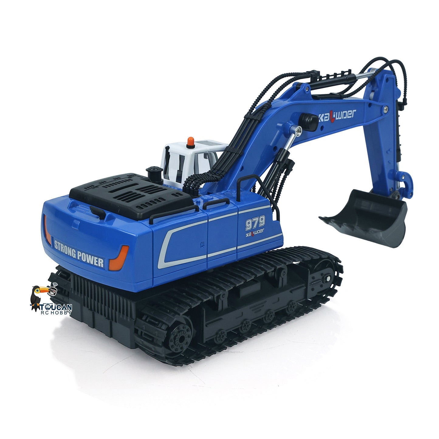 TOUCAN RC HOBBY HUINA 1/18 RC 13550 Remote Control Excavator 11CH 350?? Rotation RC Digger 2.4G Radio Battery Light Sound USB Charger