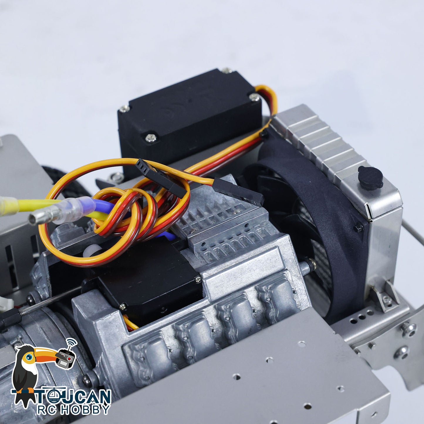 In Stock Metal Chassis 6x6 3-speed Transmission for 1/14 RC Tractor Remote Controlled Truck 3363 Car Model Differential Lock Axles