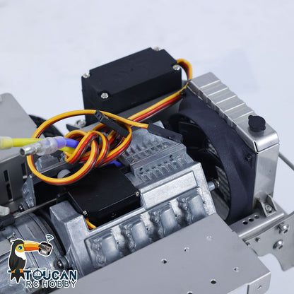 In Stock Metal Chassis 6x6 3-speed Transmission for 1/14 RC Tractor Remote Controlled Truck 3363 Car Model Differential Lock Axles