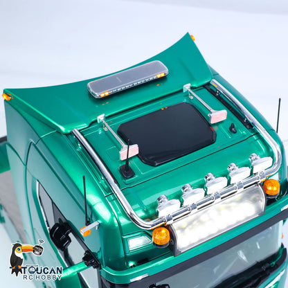 In Stock TOUCAN RC HOBBY Z008 1/14 4x4 Metal Chassis RC Tractor Truck 2Speed Gearbox Magnetic High Roof Chassis Suspension Smoke Light Sound RTR