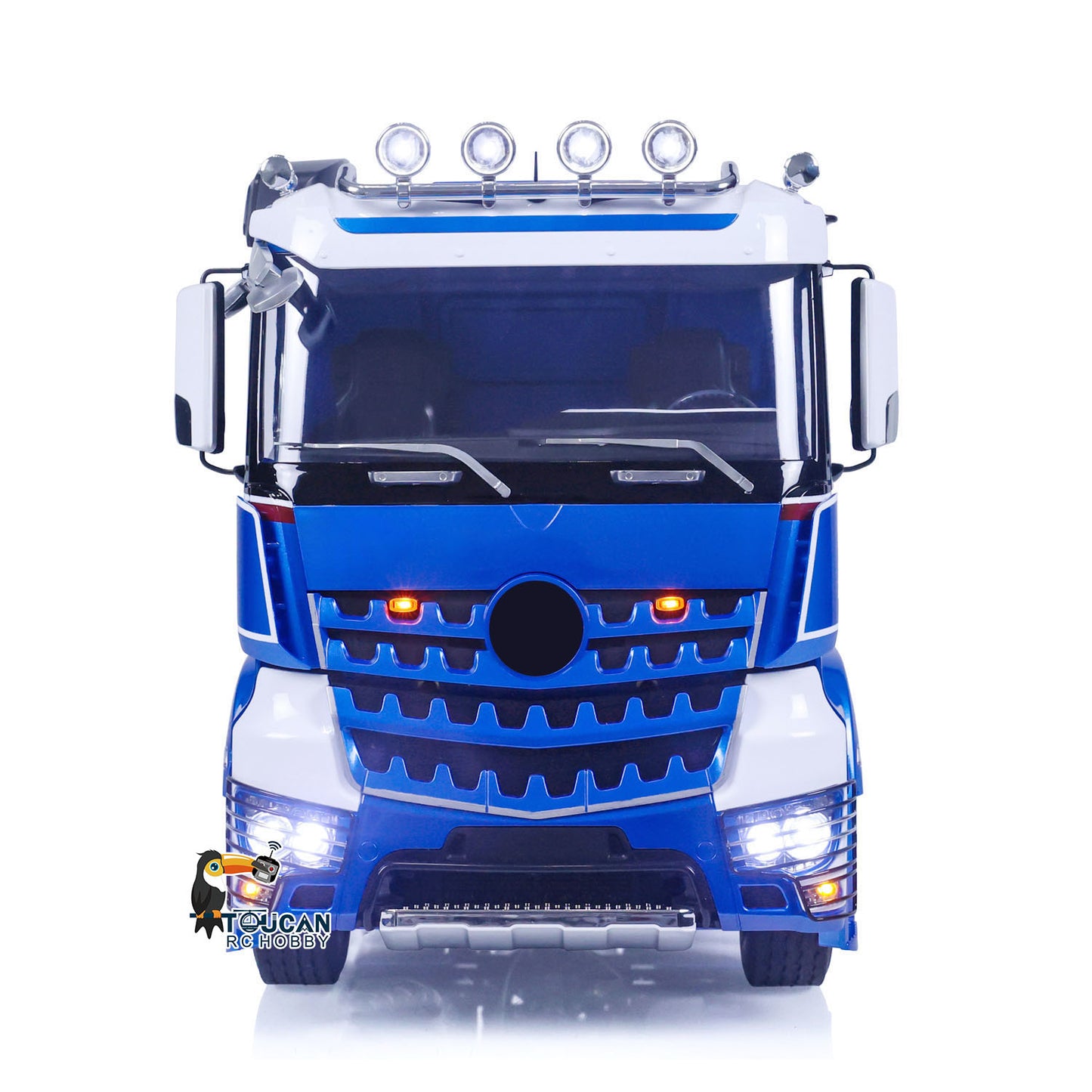 Flash Sale TOUCAN 1/14 6x6 RC Tractor Truck I6S Alloy Remote Control Lorry Car Model 2-Speed Sounds Lights