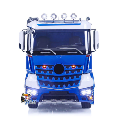Flash Sale TOUCAN 1/14 6x6 RC Tractor Truck I6S Alloy Remote Control Lorry Car Model 2-Speed Sounds Lights
