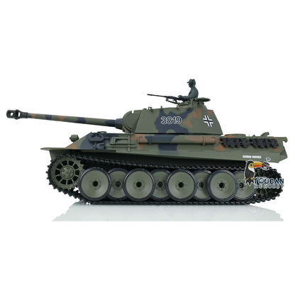 TOUCAN RC HOBBY Henglong TK7.0 1/16 Plastic German Panther RTR RC Tank 3819 FPV 360 Degrees Turret BB IR Smoke Sounds Lights Metal Steel Driving Gearbox