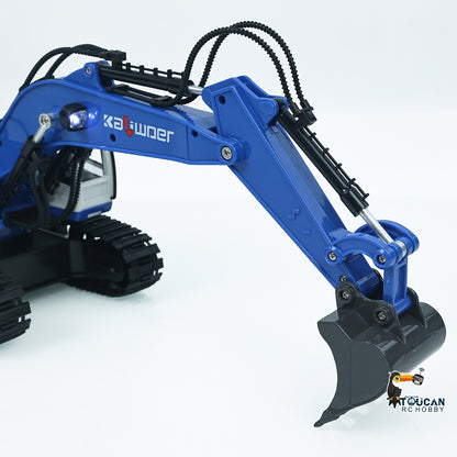 US Stock HUINA 1/18 RC Toys Gift 13550 11CH Remote Control Excavator 350¡ã RC Digger 2.4G Radio System Battery Light Sound USB Charger