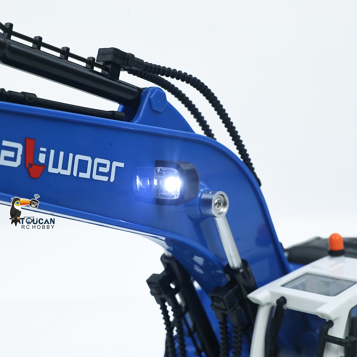 US Stock HUINA 1/18 RC Toys Gift 13550 11CH Remote Control Excavator 350¡ã RC Digger 2.4G Radio System Battery Light Sound USB Charger