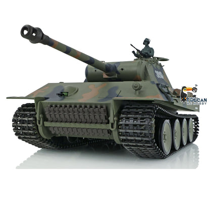 TOUCAN RC HOBBY Henglong 1/16 TK7.0 Plastic German Tiger I Panther RTR RC Tank 3818/3819 360 Degrees Turret Infrared Combat BB Sounds Lights Smoke Model