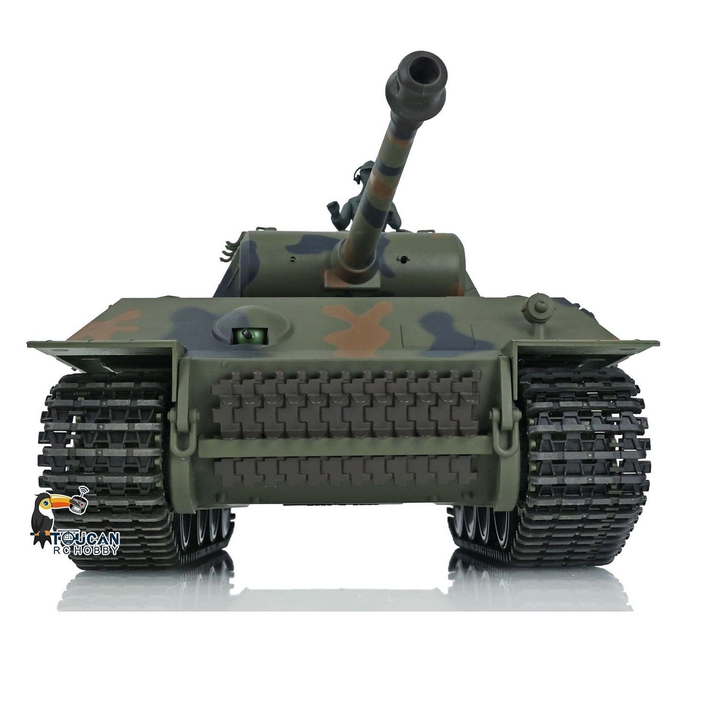 TOUCAN RC HOBBY Henglong 1/16 TK7.0 Plastic German Tiger I Panther RTR RC Tank 3818/3819 360 Degrees Turret Infrared Combat BB Sounds Lights Smoke Model