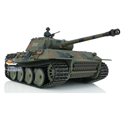 TOUCAN RC HOBBY Henglong 1/16 TK7.0 Plastic German Tiger I Panther RTR RC Tank 3818/3819 360 Degrees Turret Infrared Combat BB Sounds Lights Smoke Model