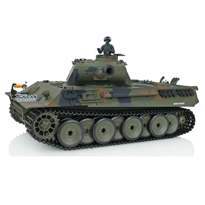 TOUCAN RC HOBBY Henglong 1/16 TK7.0 Plastic German Tiger I Panther RTR RC Tank 3818/3819 360 Degrees Turret Infrared Combat BB Sounds Lights Smoke Model