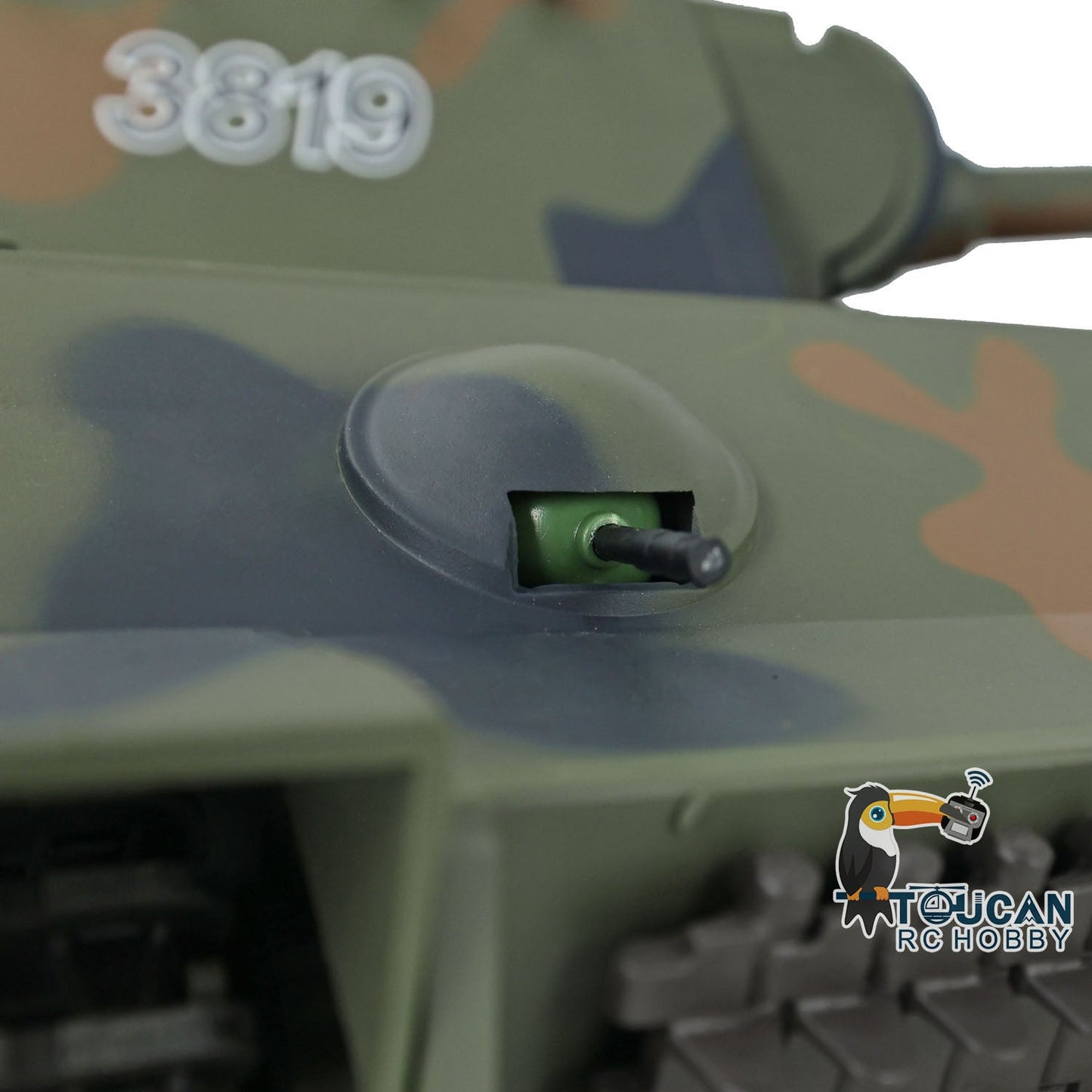 TOUCAN RC HOBBY Henglong TK7.0 1/16 Plastic German Panther RTR RC Tank 3819 FPV 360 Degrees Turret BB IR Smoke Sounds Lights Metal Steel Driving Gearbox