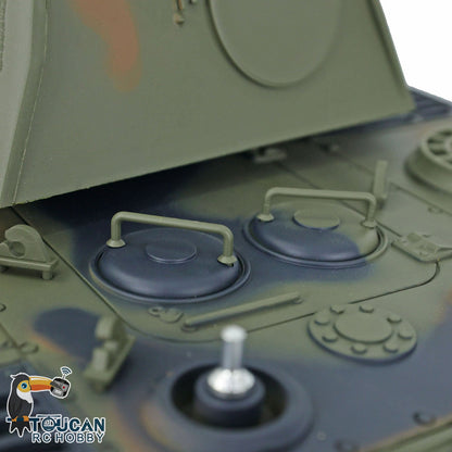 TOUCAN RC HOBBY Henglong TK7.0 1/16 Plastic German Panther RTR RC Tank 3819 FPV 360 Degrees Turret BB IR Smoke Sounds Lights Metal Steel Driving Gearbox