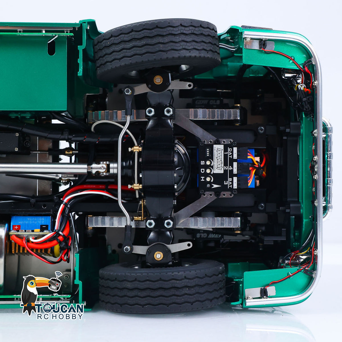 In Stock TOUCAN RC HOBBY Z008 1/14 4x4 Metal Chassis RC Tractor Truck 2Speed Gearbox Magnetic High Roof Chassis Suspension Smoke Light Sound RTR