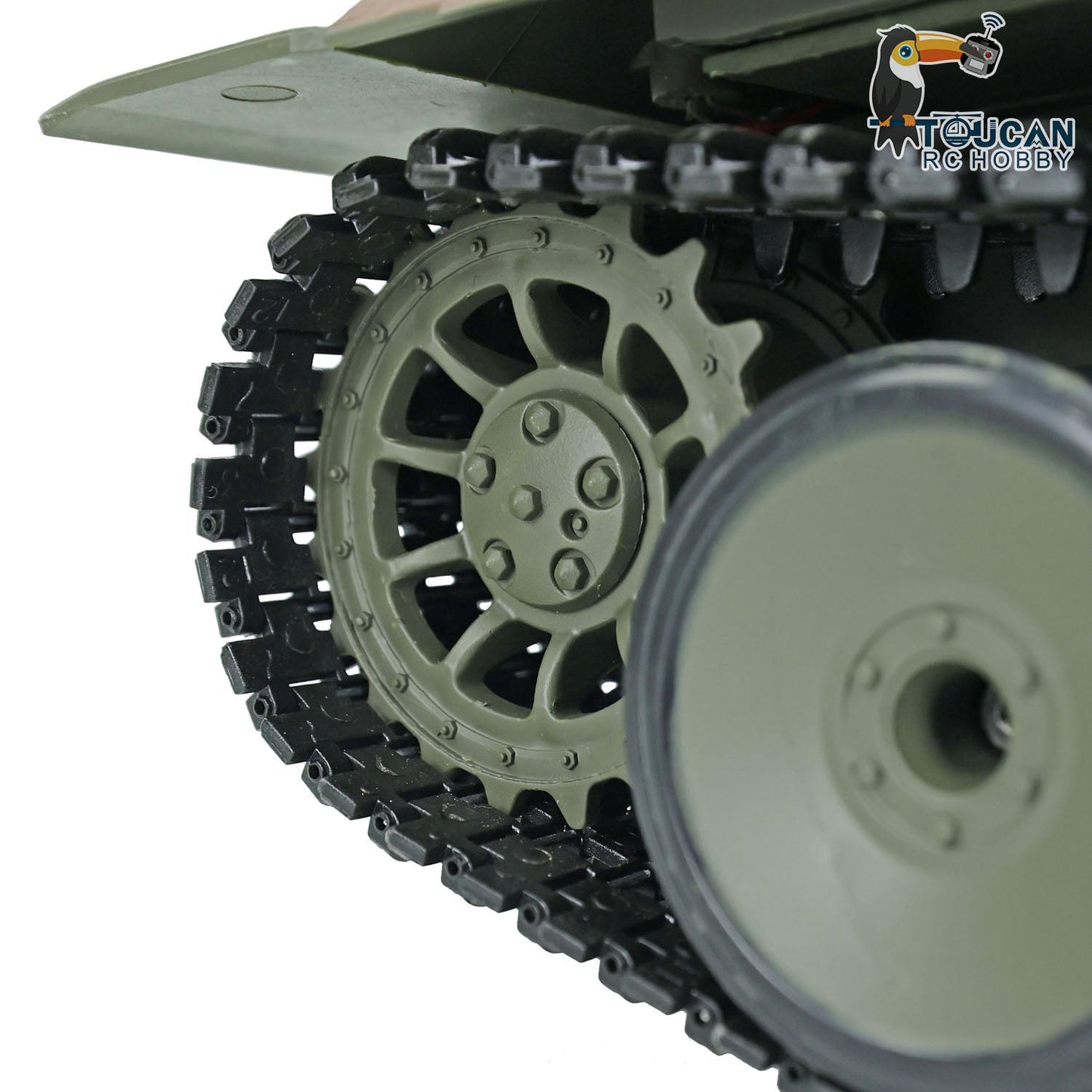 TOUCAN RC HOBBY Henglong TK7.0 1/16 Plastic German Panther RTR RC Tank 3819 FPV 360 Degrees Turret BB IR Smoke Sounds Lights Metal Steel Driving Gearbox